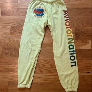 Aviator Nation Kids Yellow Sweatpants